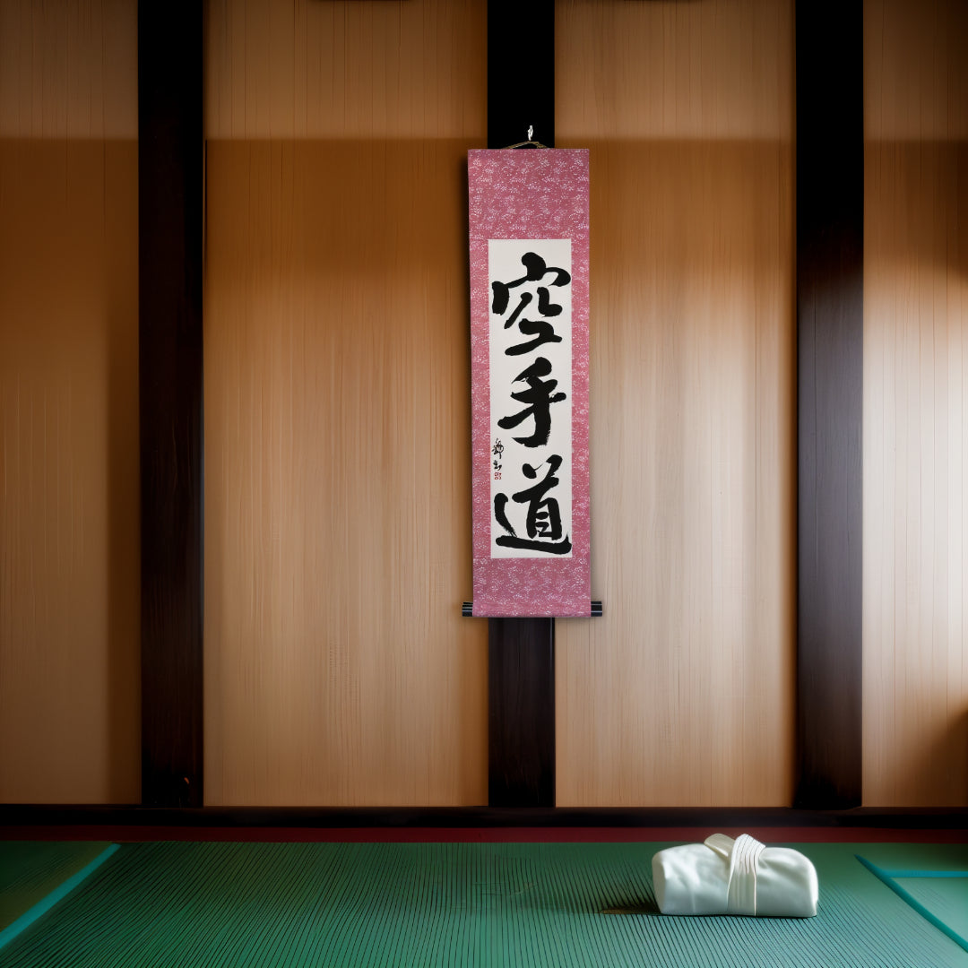 Tenka Fubu Hanging Scroll - Calligraphie japonaise fabriquée à la main
